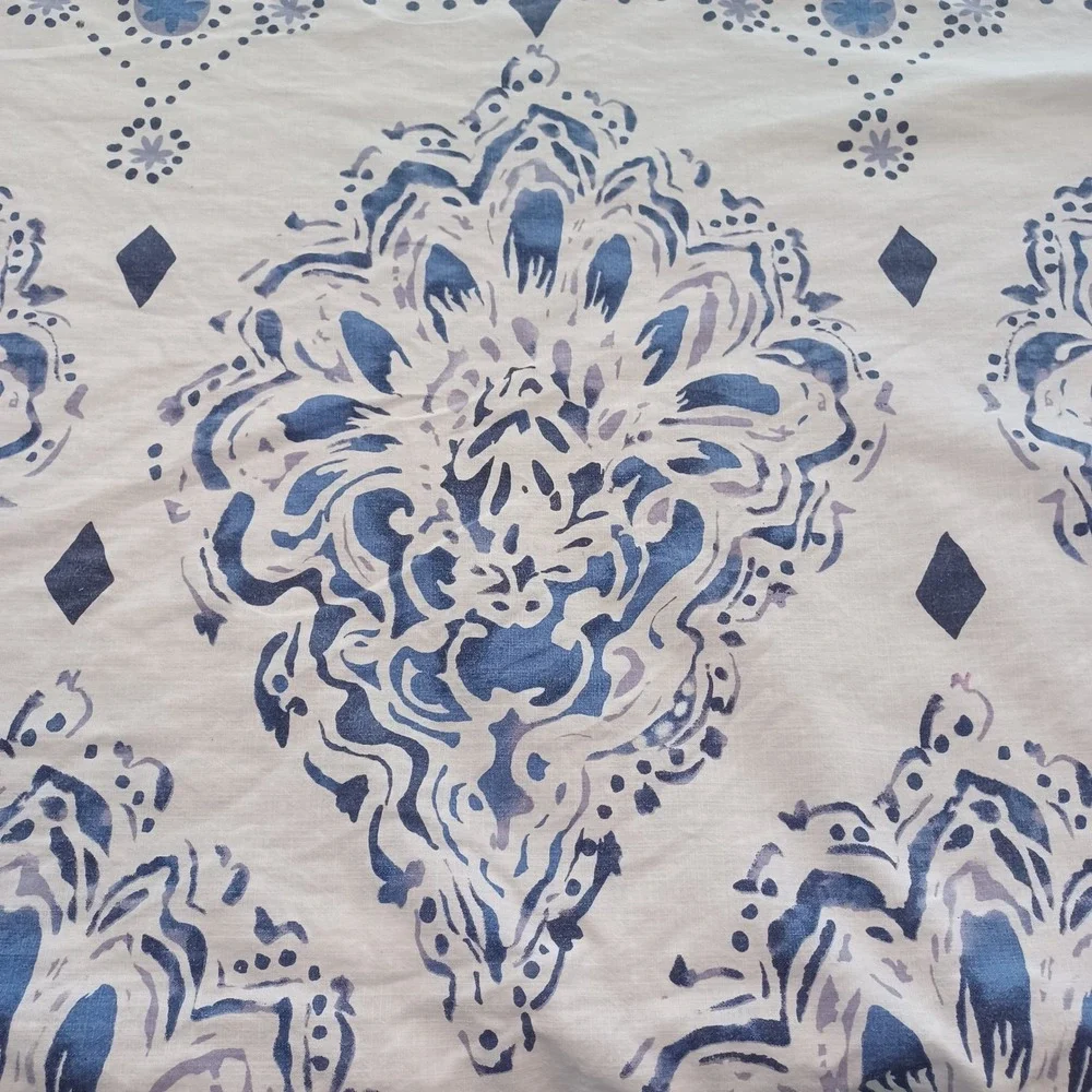 PBteen Kelly Slater F/Q Ocean Floral Duvet Cover Blue Organic Cotton Coastal